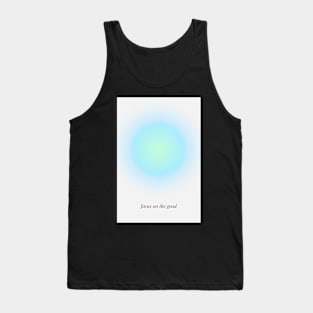 Positive Affirmation Blue Green Aura Tank Top